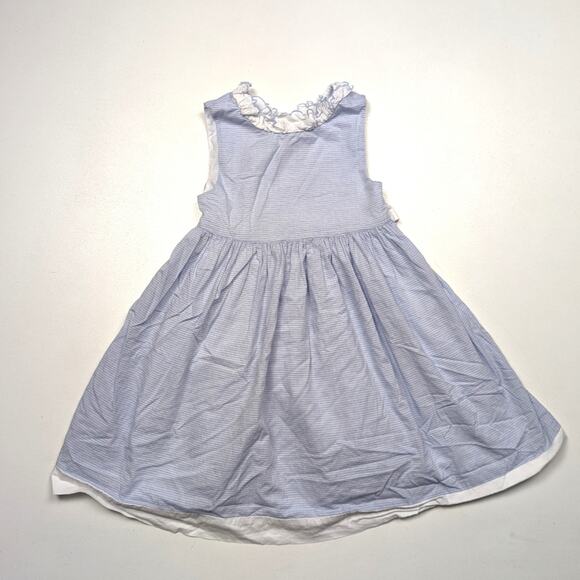 Edgehill Collection Sundress Girls Size 4T Blue Stripe - Picture 1 of 4